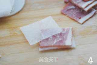 蒜香粉丝蒸培根的做法步骤：2