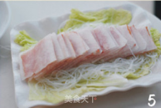 蒜香粉丝蒸培根的做法步骤：2
