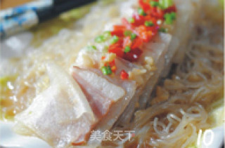 蒜香粉丝蒸培根的做法步骤：2