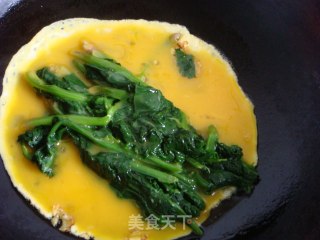 鸡蛋菠菜脯的做法步骤：2