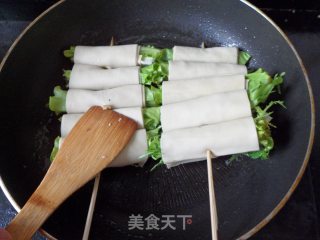 铁板豆皮卷的做法步骤：4
