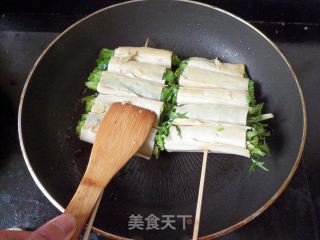 铁板豆皮卷的做法步骤：4