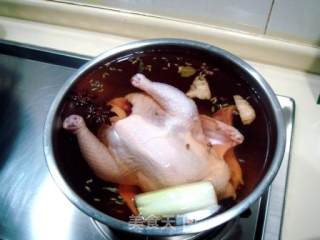 熏烤三黄鸡的做法步骤：4