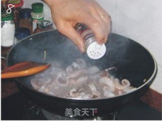 荷兰豆炒八爪鱼的做法步骤：3