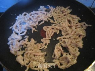 面皮卷肉丝的做法步骤：2