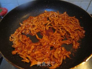 面皮卷肉丝的做法步骤：2