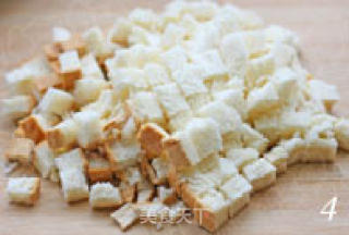干硬的剩面包利用-水果面包布丁的做法步骤：3