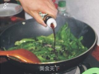 豆豉油麦菜的做法步骤：3