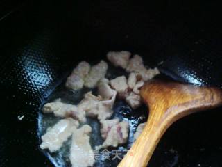 香菇苔菜炒肉的做法步骤：4