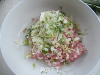 荠菜肉馅饺子的做法步骤：2