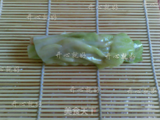 翡翠白玉卷的做法步骤：2