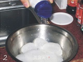脆脆的酱腌白萝卜的做法步骤：3