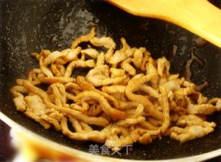 肉丝炒酸菜粉的做法步骤：2