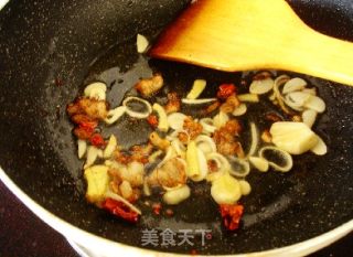 肉丝炒酸菜粉的做法步骤：2
