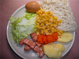 咖喱乌冬面的做法步骤：2