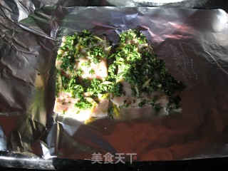 parsley烤三文鱼的做法步骤：2
