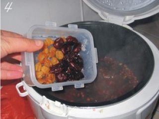 红豆桂圆糖水的做法步骤：3