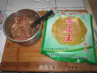 豆腐衣包肉的做法步骤：3