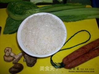 家常焖饭@@芥菜腊肠焖饭的做法步骤：5
