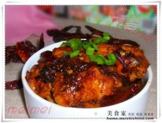 家常菜肴@@梅菜辣子鸡的做法步骤：2