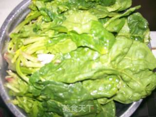 菠菜拌腐竹的做法步骤：2