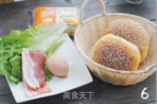【培根芝士蛋堡】很满足的早餐（老面法）的做法步骤：4