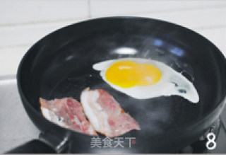 【培根芝士蛋堡】很满足的早餐（老面法）的做法步骤：4