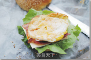 【培根芝士蛋堡】很满足的早餐（老面法）的做法步骤：4