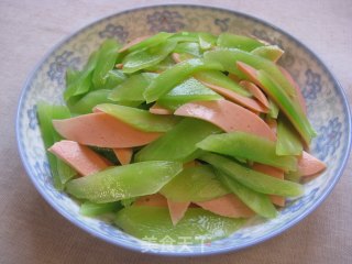 奶爸清拌莴苣的做法步骤：2