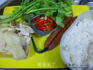 家常炒饭@@特色咸鸡炒饭的做法步骤：5