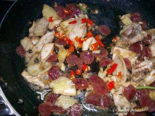 家常炒饭@@特色咸鸡炒饭的做法步骤：5