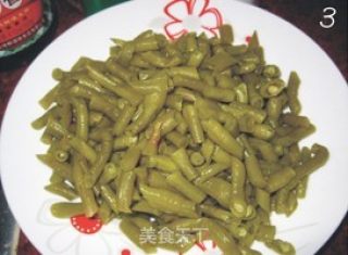 肉末酸豆角的做法步骤：3