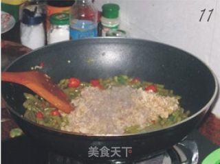 肉末酸豆角的做法步骤：3