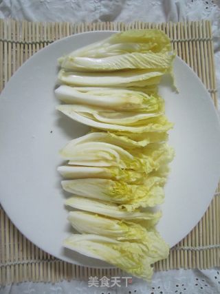 菜芯豆腐汤的做法步骤：2