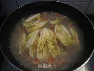 菜芯豆腐汤的做法步骤：2