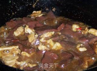 血豆腐肉片炒青蒜的做法步骤：4