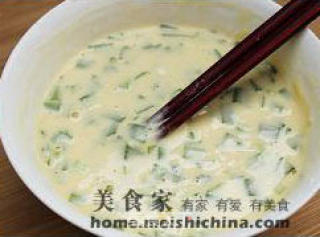 韭香蛋饼的做法步骤：3