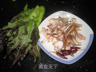 猪耳朵炒莴苣的做法步骤：4