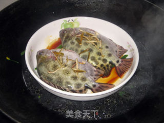 果皮蒸金鼓鱼的做法步骤：4