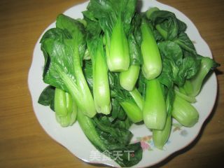 香菇菜芯的做法步骤：2