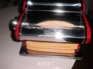 面条机做营养面-----三丝南瓜宽面的做法步骤：3