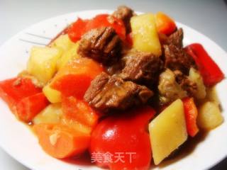 土豆炖牛腩的做法步骤：4
