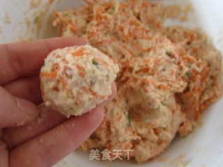 胡萝卜豆渣丸子的做法步骤：2
