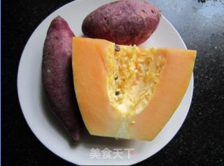 木瓜紫薯球的做法步骤：2
