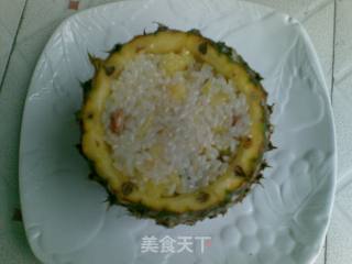 糯米菠萝盅的做法步骤：2