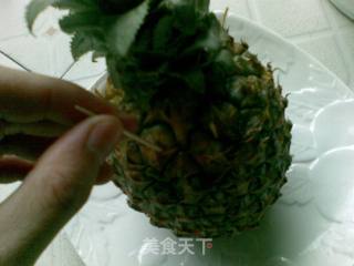 糯米菠萝盅的做法步骤：2