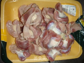 香辣郡肝（香辣鸡胗）的做法步骤：2