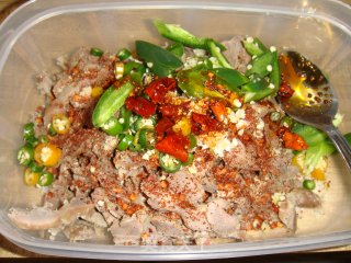 香辣郡肝（香辣鸡胗）的做法步骤：2