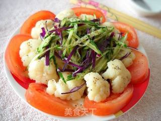 生拌甘蓝菜花的做法步骤：2