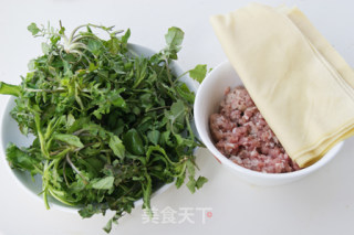 荠菜百叶包的做法步骤：4